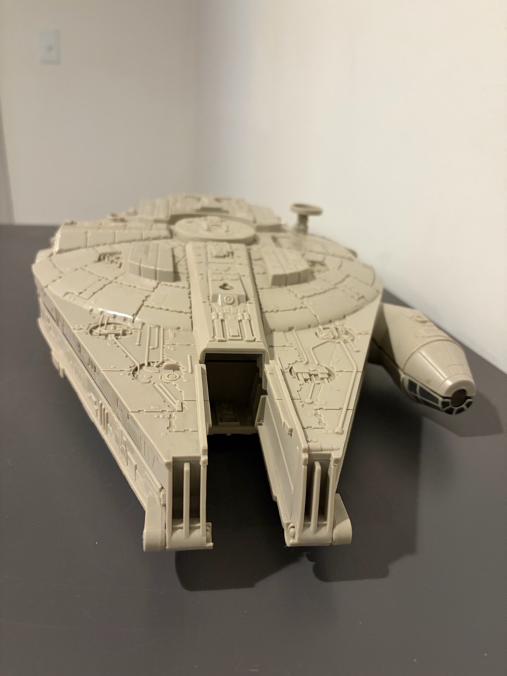 Star Wars Millennium Falcon Style Toy Ship - Light Gray Collectors